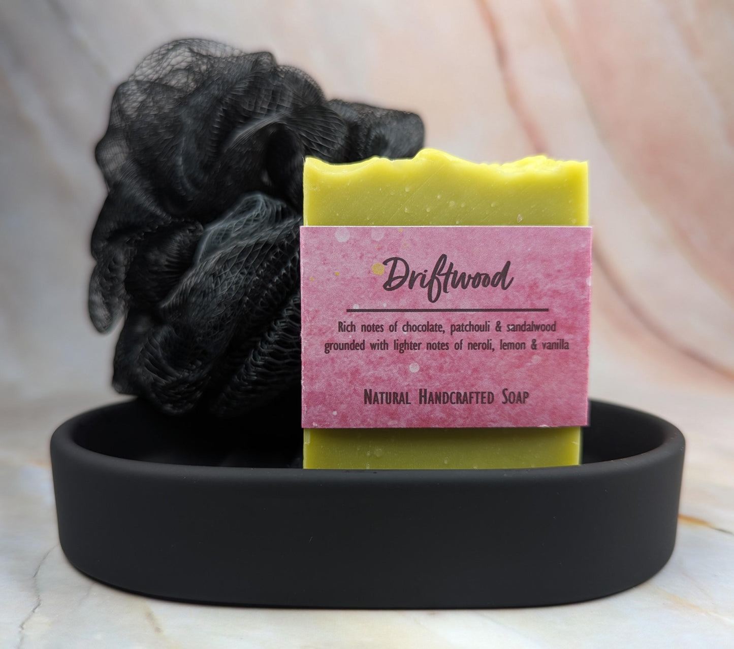 African violet soap natural handcrafted with chocolate patchouli sandalwood citrus vanilla