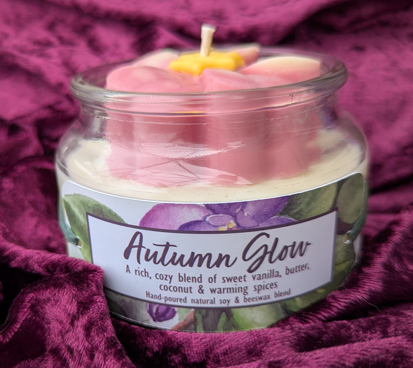 Autumn Glow African Violet Candle