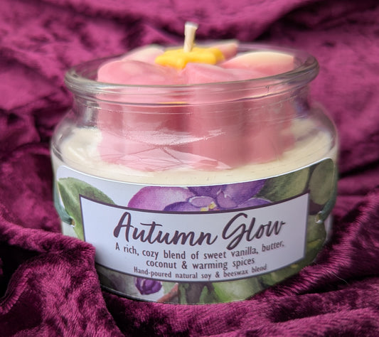 Autumn Glow African Violet Candle