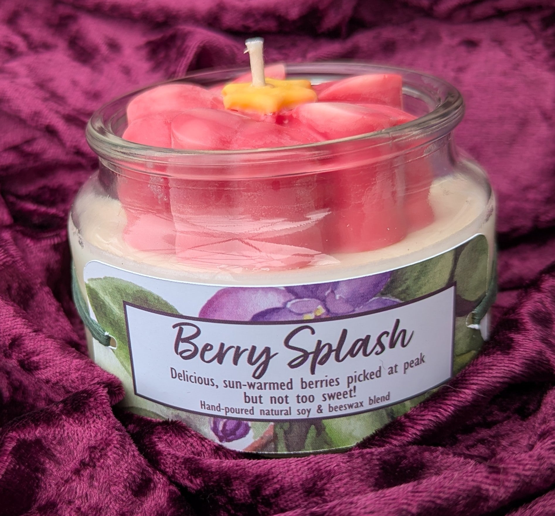 Berry Splash African Violet Candle
