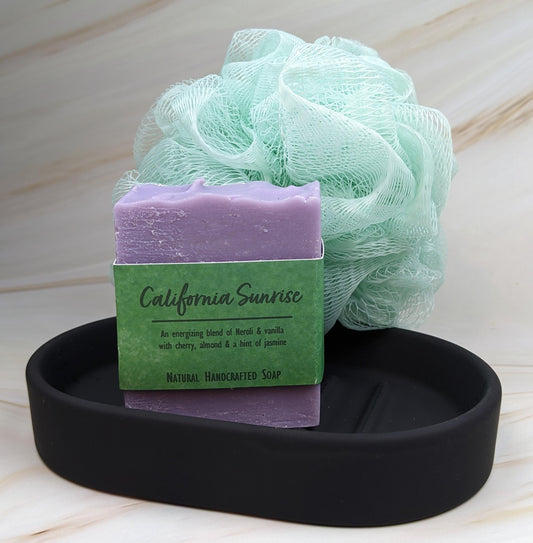 African violet soap natural handcrafted with vanilla berries jasmine 