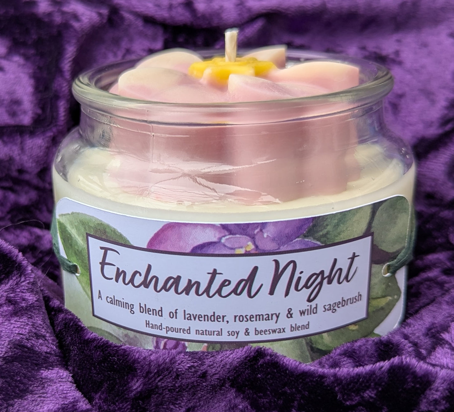 Enchanted Night African Violet Candle, 10oz