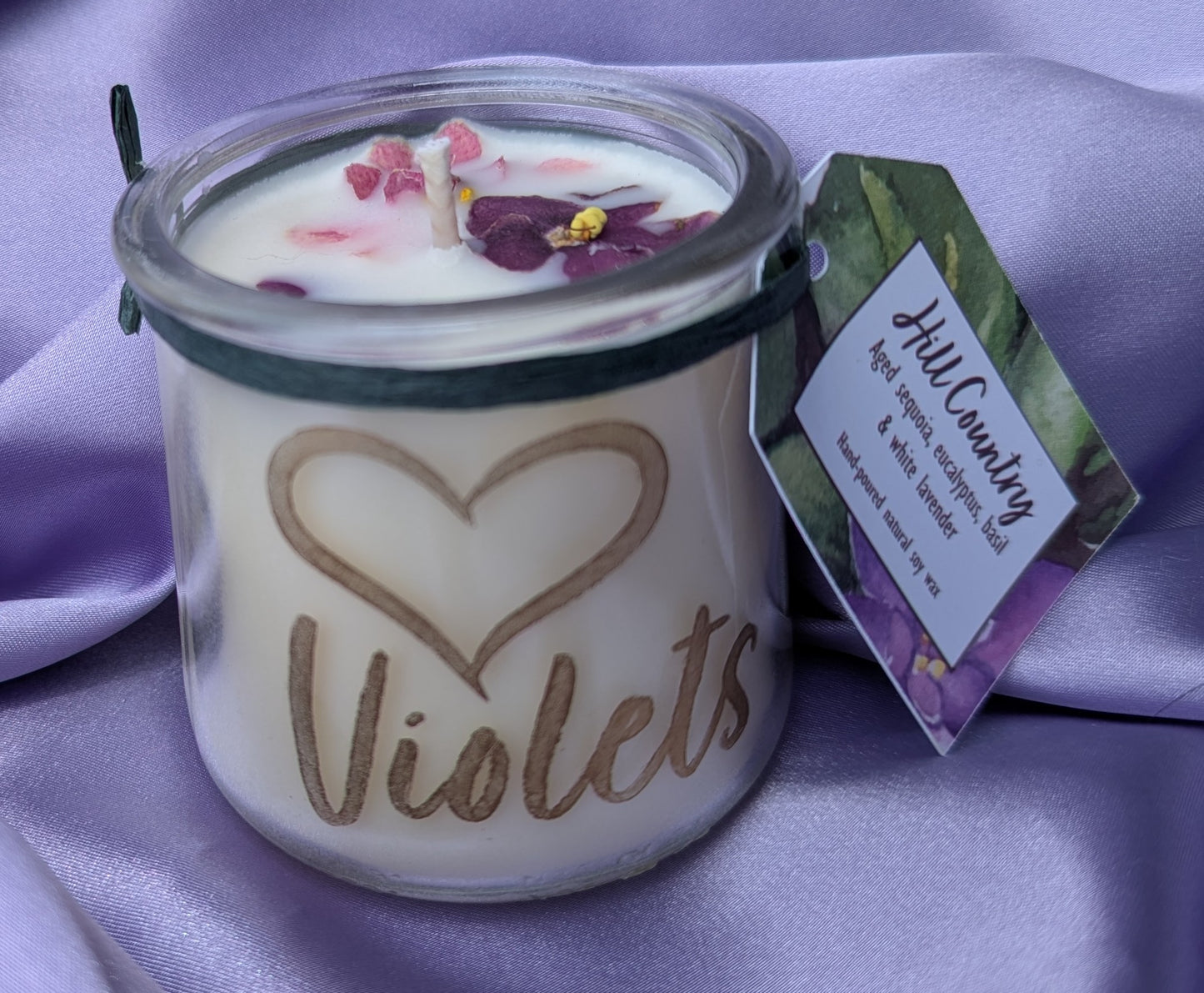 Hill Country Love Violets Candle, 5oz