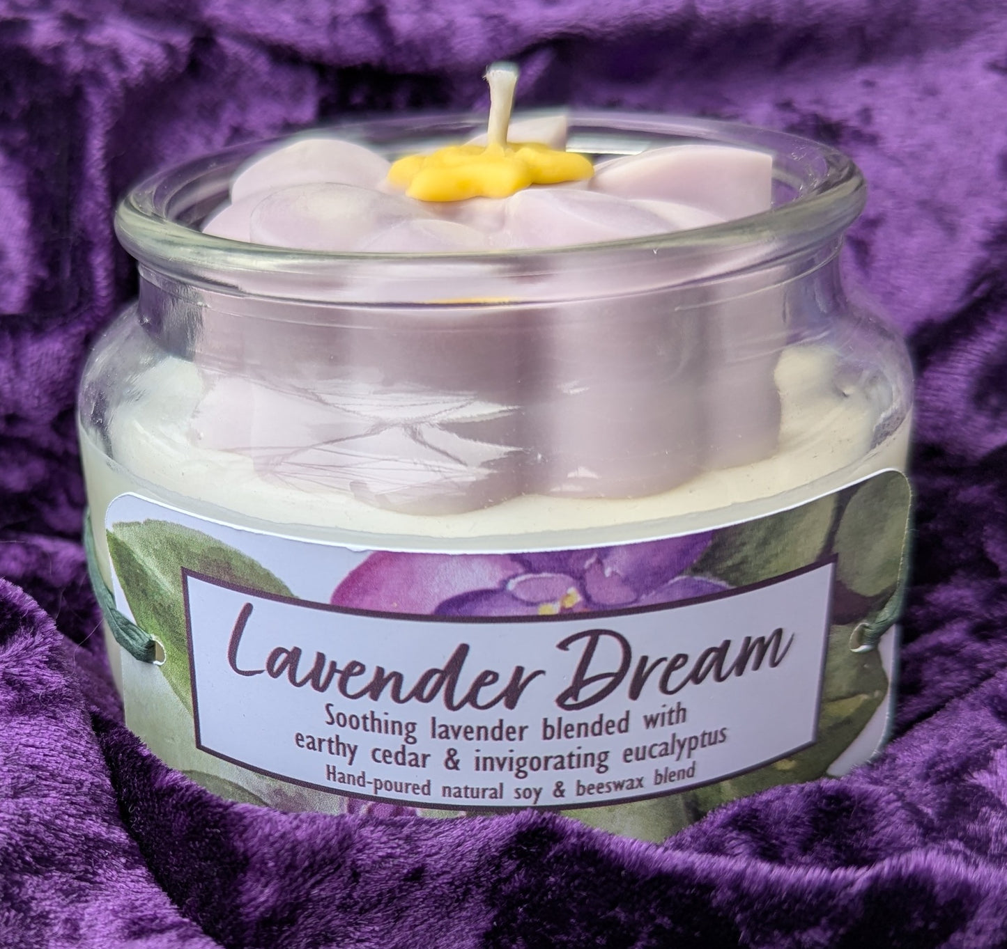 Lavender Dream African Violet Candle, 10oz