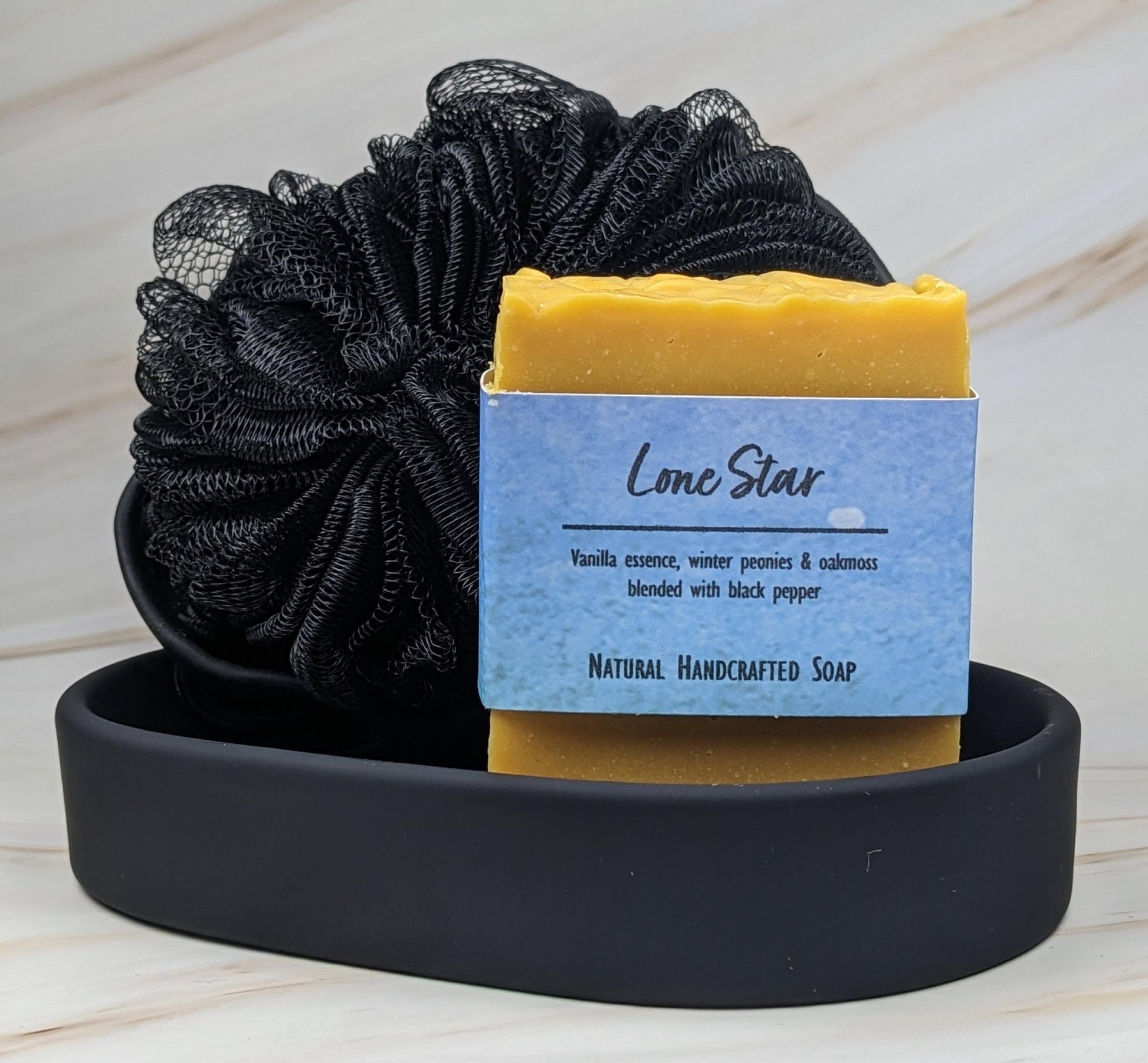 African violet soap natural handcrafted with pepper vanilla oakmoss peonies
