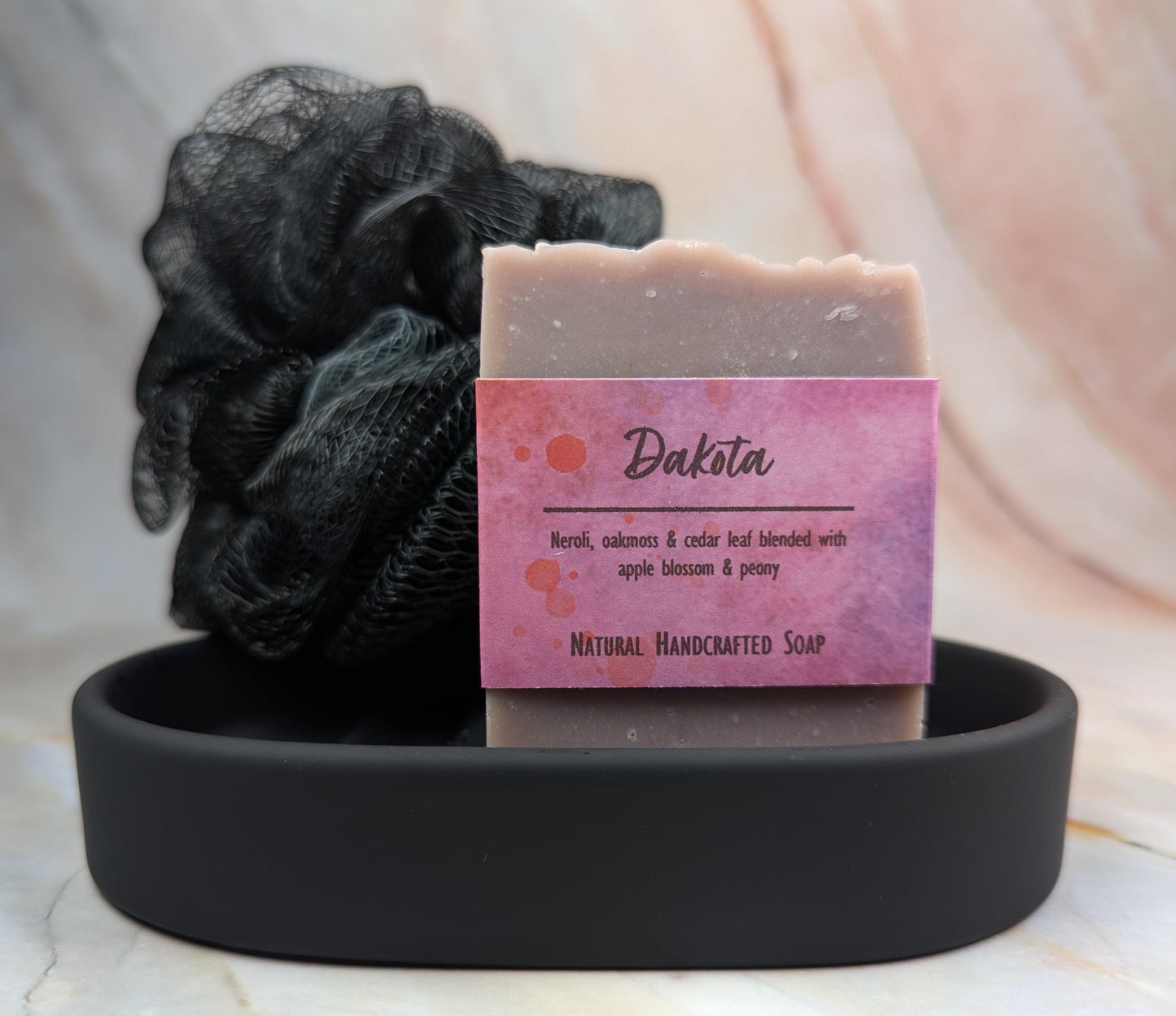 African violet vegan soap natural handcrafted with neroli oakmoss apple blossom peony