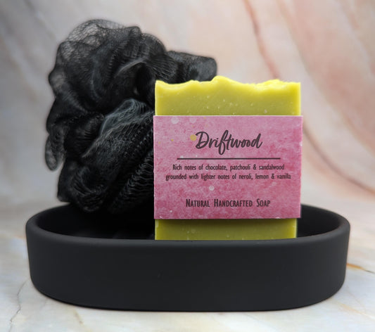 African violet soap natural handcrafted with chocolate patchouli sandalwood citrus vanilla