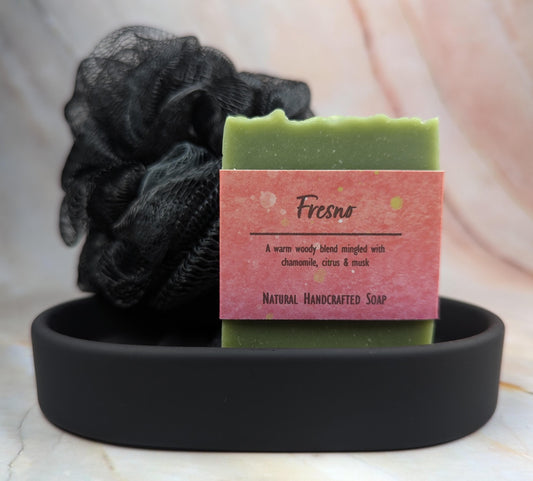 African violet vegan soap natural handcrafted with citrus musk 