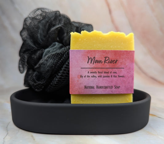 African violet soap natural handcrafted with floral rose lily of the valley lilac jasmine