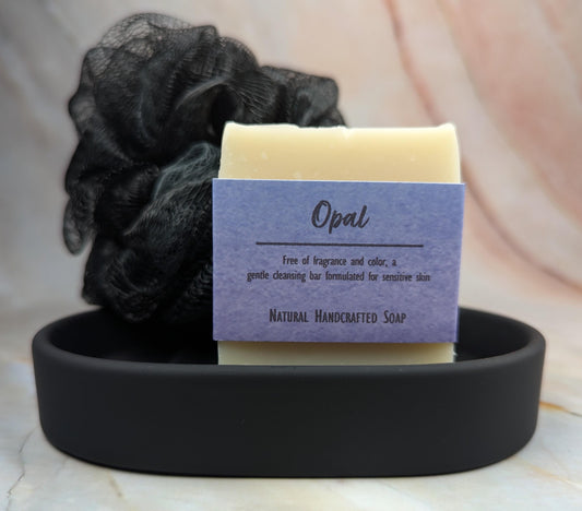 African violet soap natural handcrafted vegan unscented and uncolored