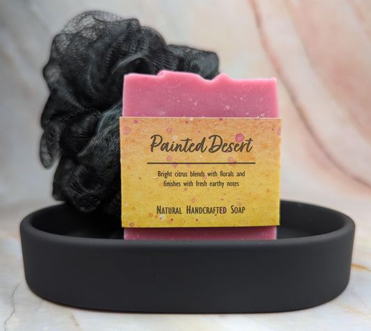 African violet soap natural handcrafted with citrus florals earthy notes