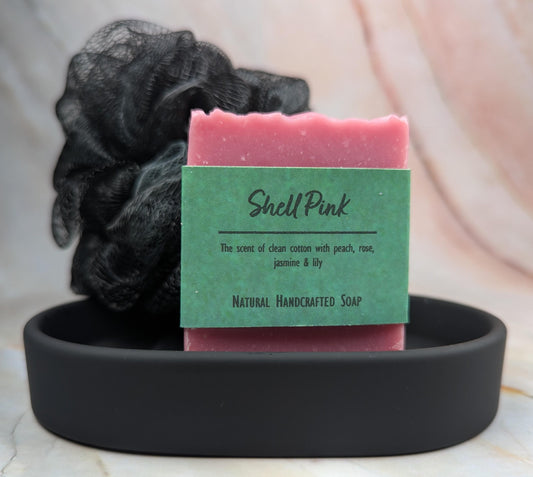 African violet soap natural handcrafted with peach rose jasmine lily